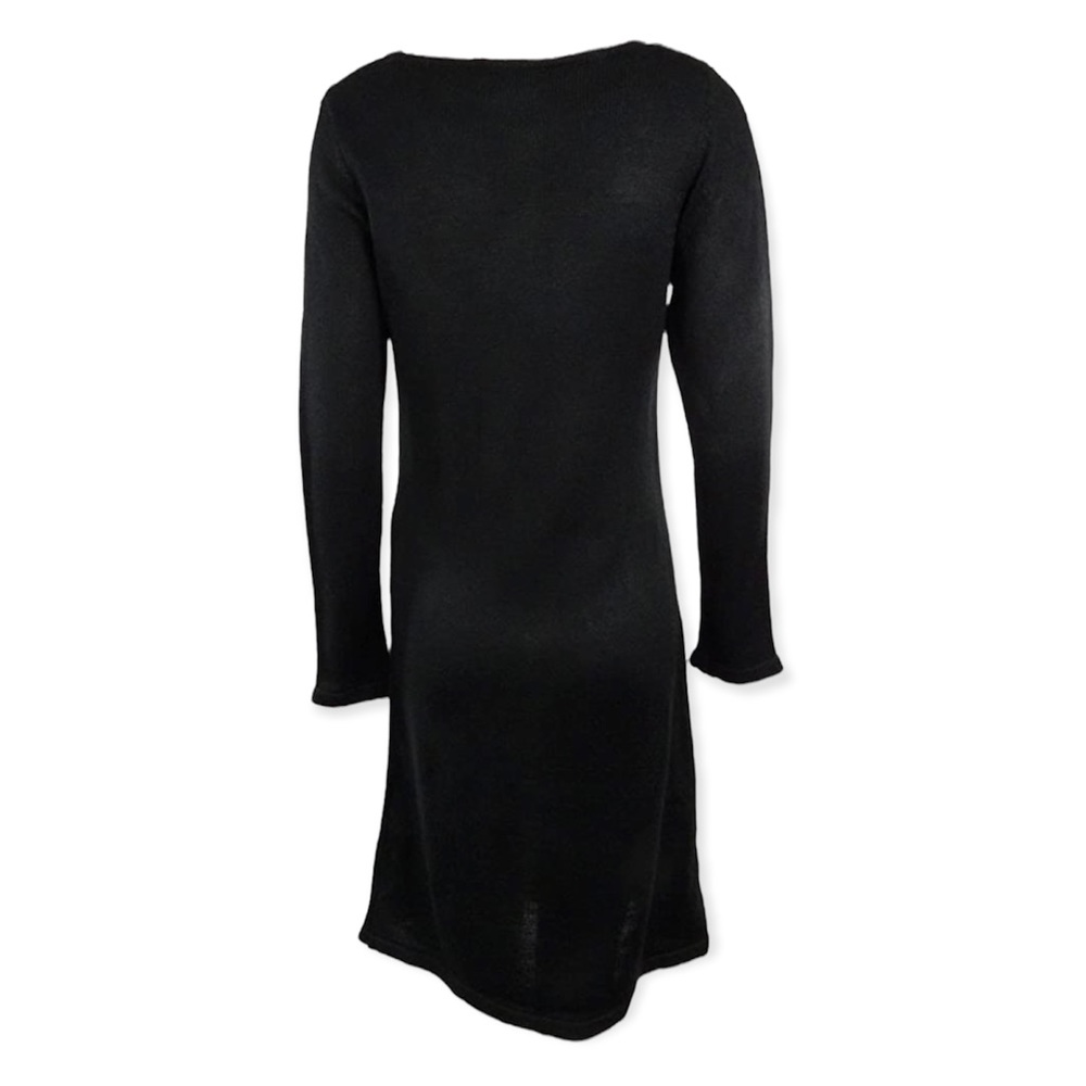 NWT Ronni Nicole Black & Camel Sweater Dress - Size Large - Picture 2 of 3